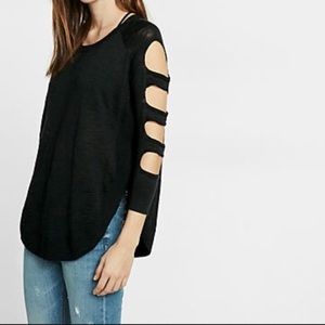 Express black tunic sweater